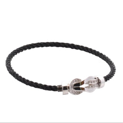 Bracelet Souple FRED "Chance Infinie" en or blanc et diamants - Castafiore