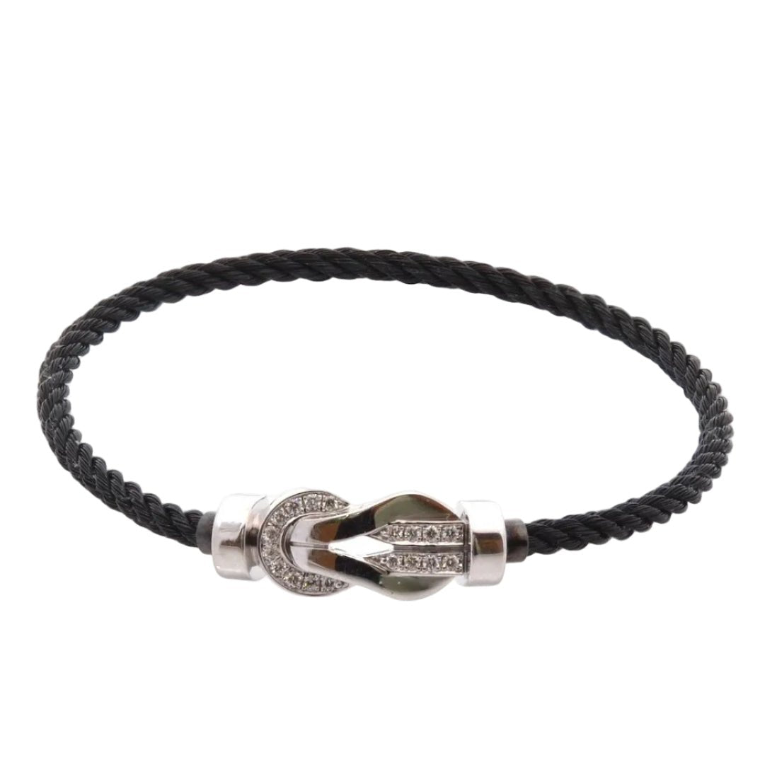 Bracelet Souple FRED "Chance Infinie" en or blanc et diamants - Castafiore