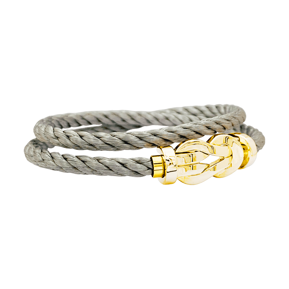Bracelet Souple FRED "Chance Infinie" en or rose et acier - Castafiore