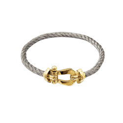 Bracelet Souple FRED "Force 10" en or jaune et acier - Castafiore