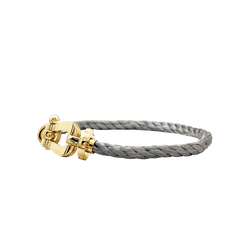 Bracelet Souple FRED "Force 10" en or jaune et acier - Castafiore
