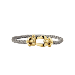 Bracelet Souple FRED "Force 10" en or jaune et acier - Castafiore