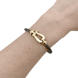 Bracelet Souple FRED "Force 10" en or jaune et acier - Castafiore