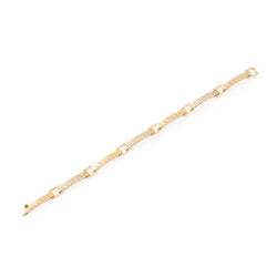 Bracelet VAN CLEEF & ARPELS en or jaune et diamants - Castafiore