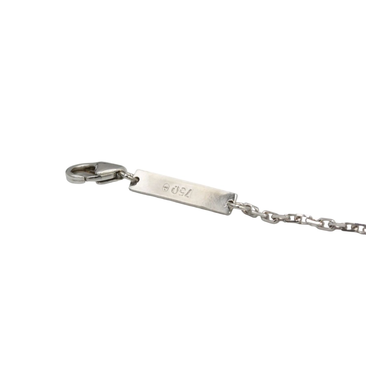 Bracelet VICTORIA CASAL "Étiquette" en or blanc, nacre et diamants - Castafiore
