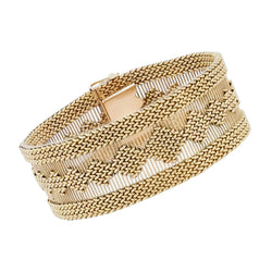 Bracelet vintage ruban d'or - Castafiore