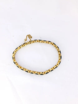 Bracelet vintage saphirs diamants - Castafiore