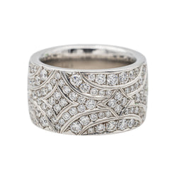 Briony Raymond Bague Cocktail Platine Diamant - Castafiore