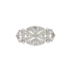 Broche Art Deco diamants 7 ct - Castafiore