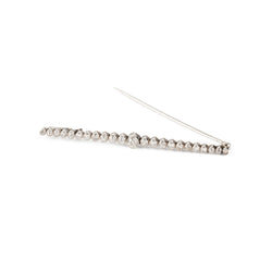 Broche Barette HENRI VEVER en platine et diamants - Castafiore