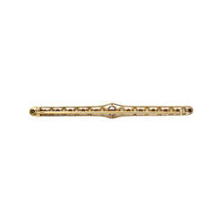 Broche Barrette en jaune, platine, perles et diamants - Castafiore