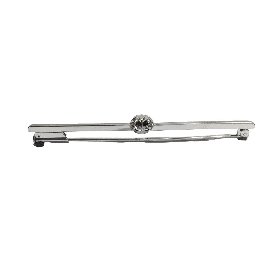 Broche Barrette en or blanc et diamant - Castafiore