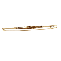 Broche Barrette en or jaune, platine et diamants - Castafiore