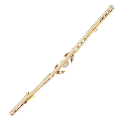 Broche Barrette en or jaune, platine et diamants - Castafiore