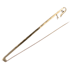 Broche Barrette en or jaune, platine, saphirs et diamants - Castafiore