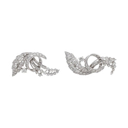 Broche Double Épingle en or blanc et diamants - Castafiore
