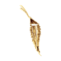 Broche Double Épingle VAN CLEEF & ARPELS en or jaune - Castafiore
