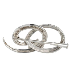 Broche en or blanc et diamants - Castafiore