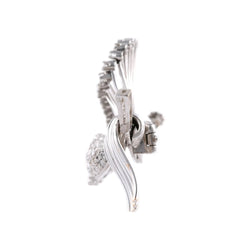 Broche en or blanc et diamants - Castafiore