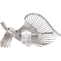 Broche en or blanc et diamants - Castafiore