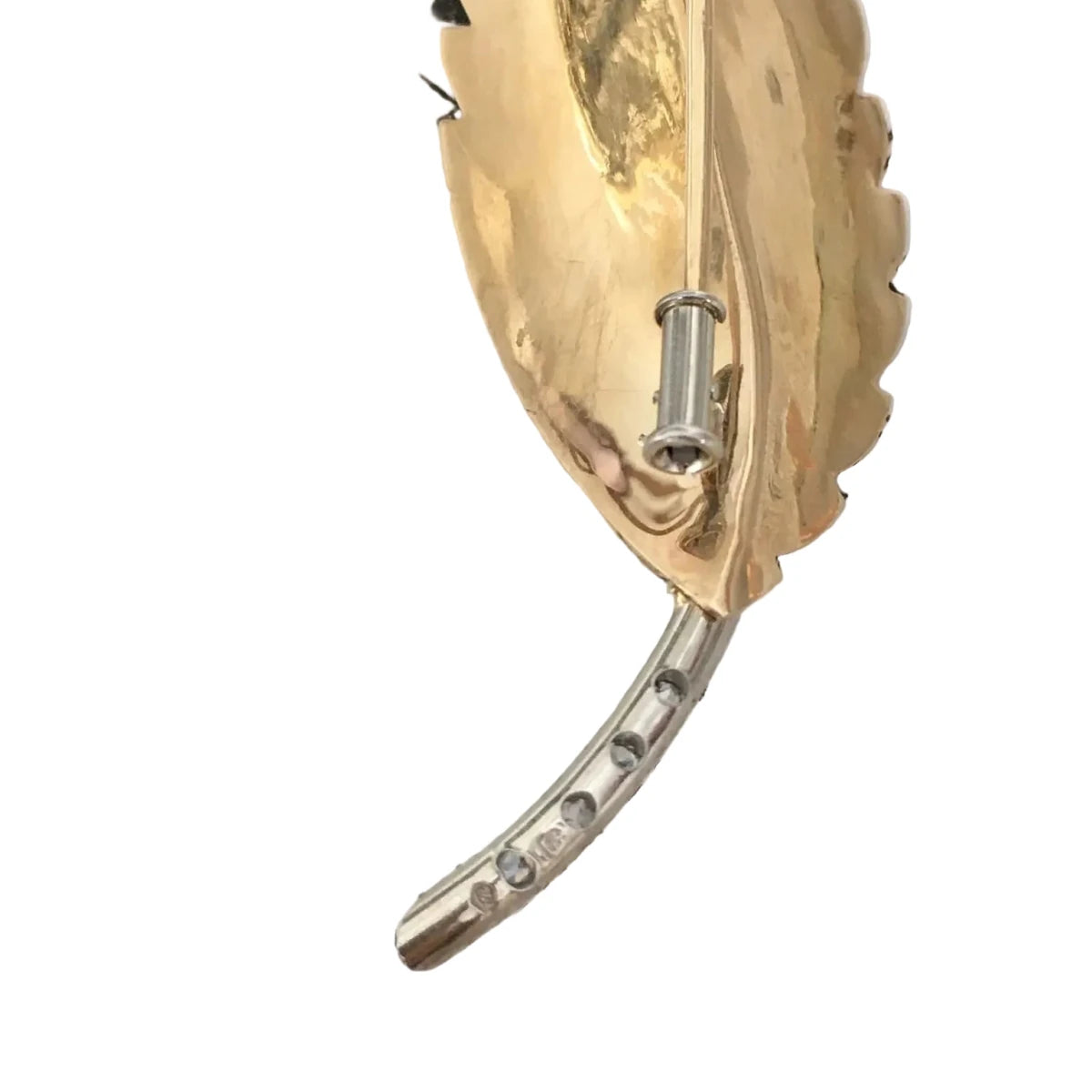 Broche en or blanc, or jaune et diamants - Castafiore