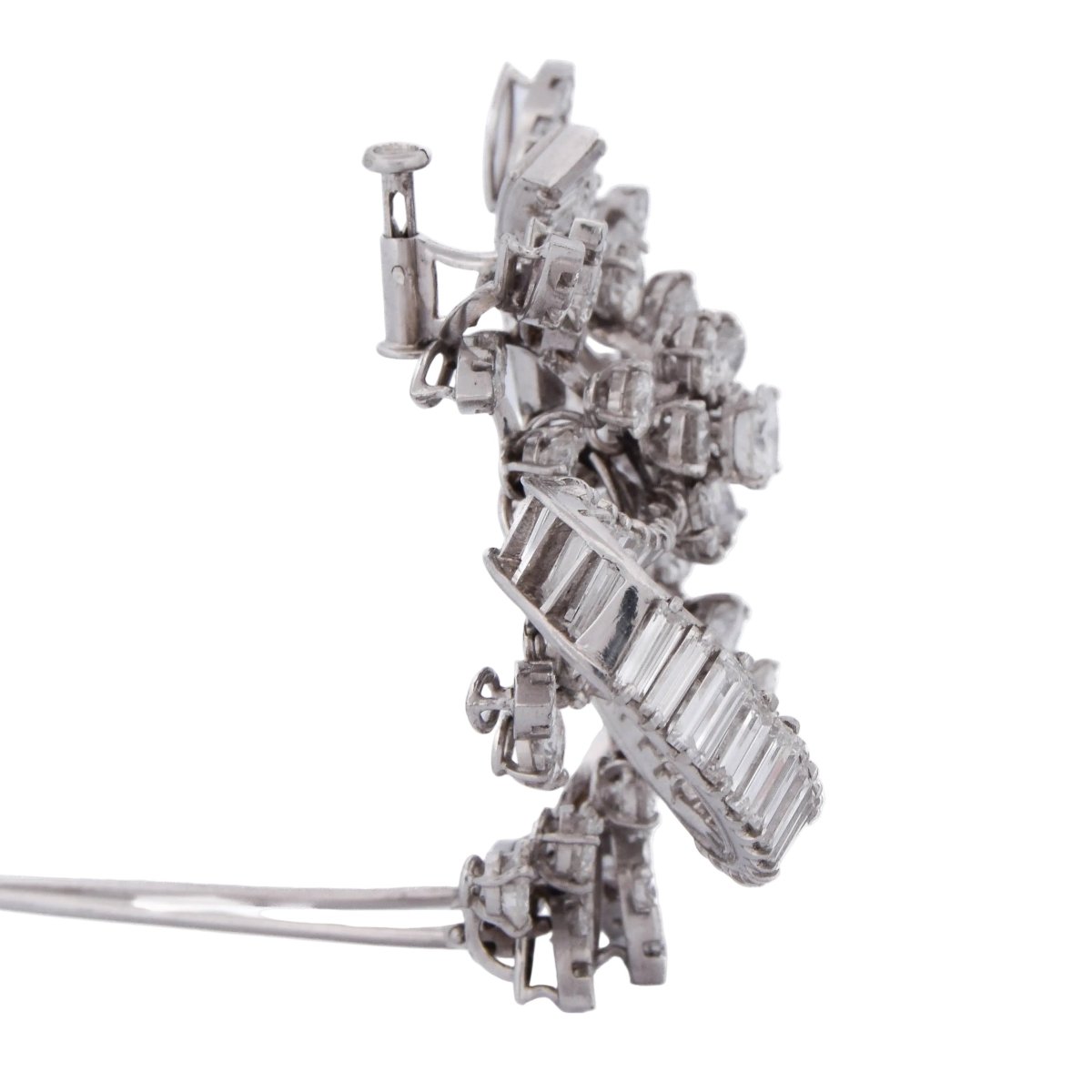Broche en platine et diamants - Castafiore