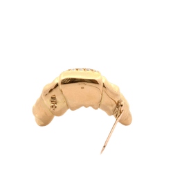 Broche Épingle CARTIER en or jaune et diamants - Castafiore