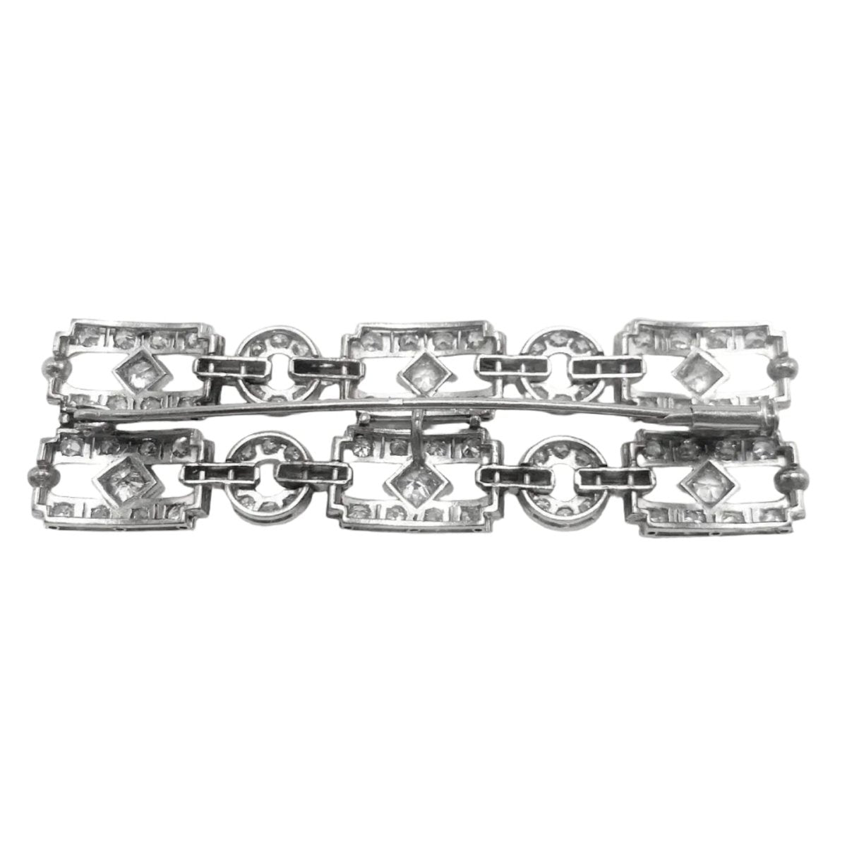 Broche Épingle en or blanc et diamants - Castafiore