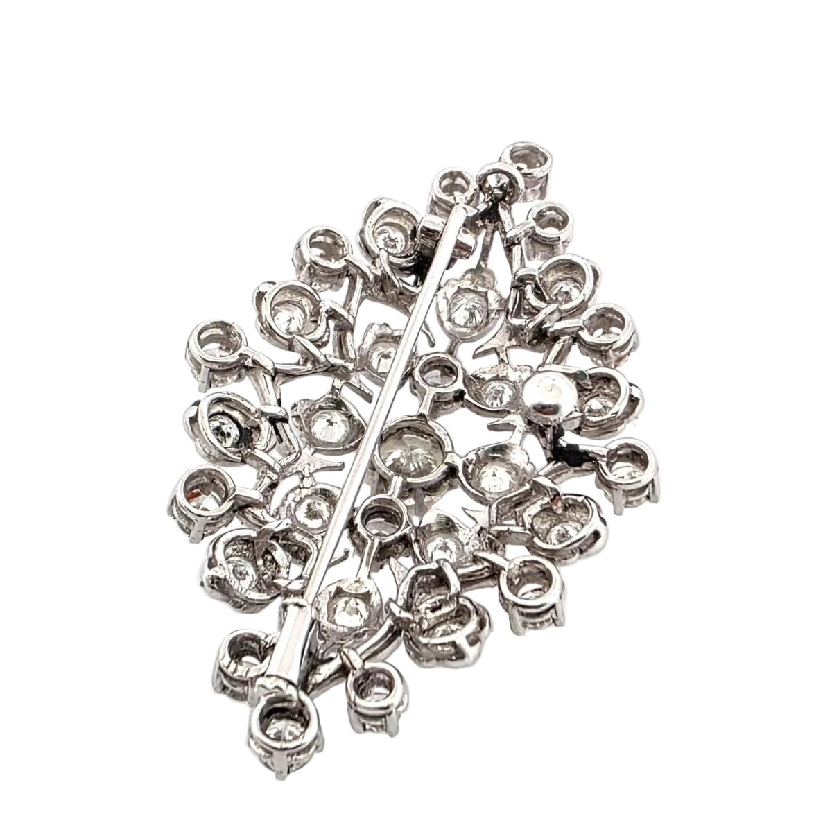Broche Épingle en or blanc et diamants - Castafiore