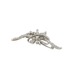 Broche Épingle en or blanc et diamants - Castafiore