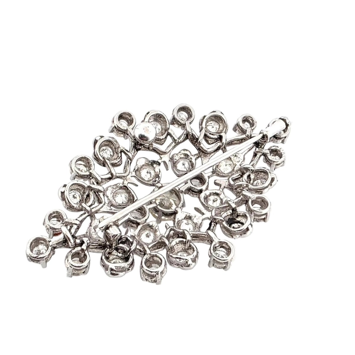 Broche Épingle en or blanc et diamants - Castafiore