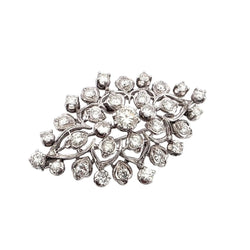 Broche Épingle en or blanc et diamants - Castafiore