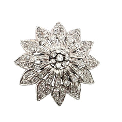 Broche Épingle en or blanc et diamants - Castafiore