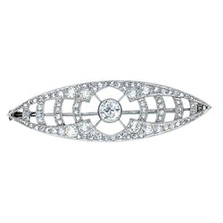 Broche Épingle en or blanc, platine et diamants - Castafiore