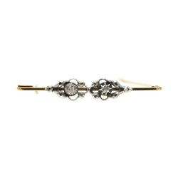 Broche Épingle en or jaune, argent et diamants - Castafiore