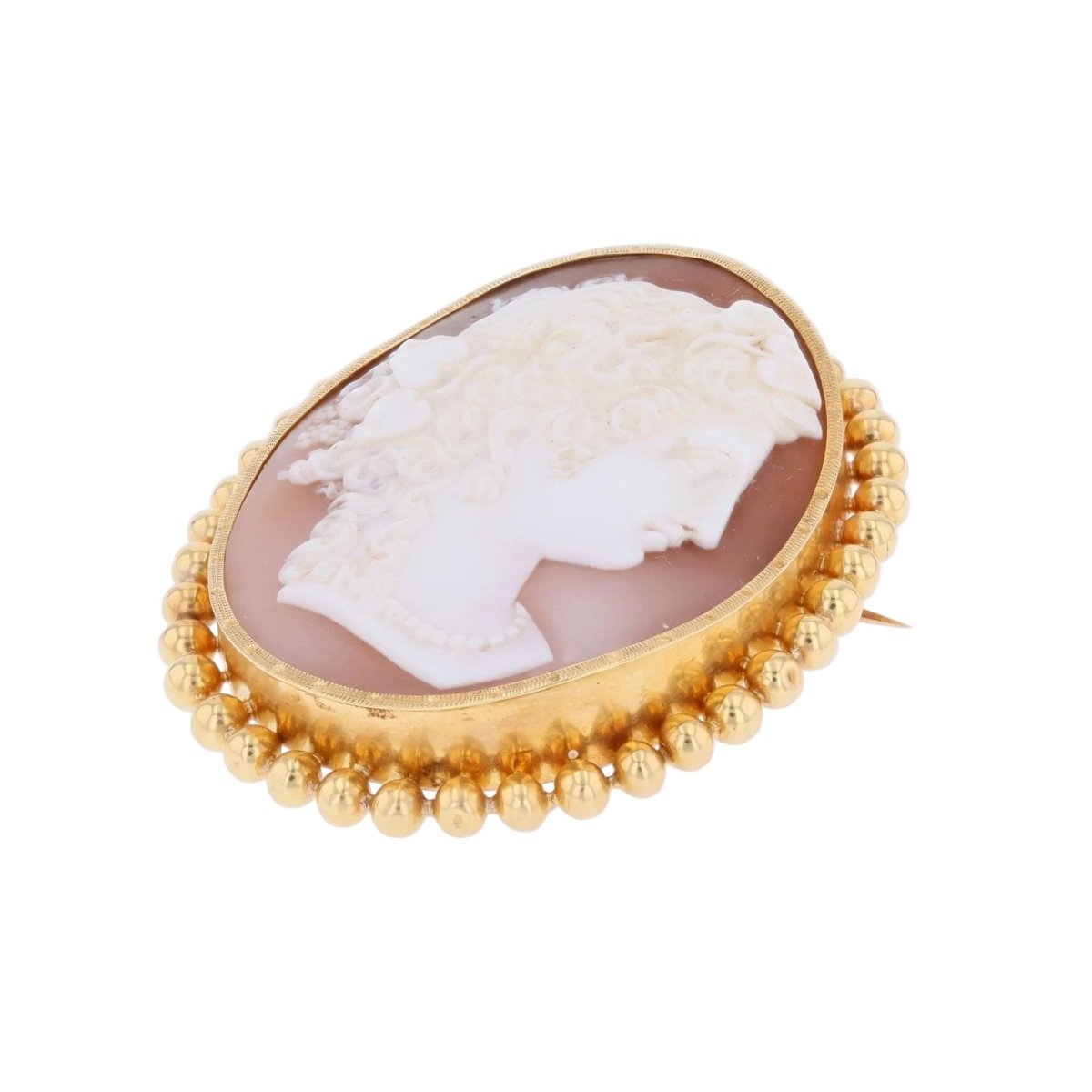 Broche Épingle en or jaune et agate - Castafiore