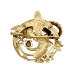 Broche Épingle en or jaune et diamant - Castafiore