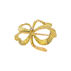 Broche Épingle en or jaune et diamant - Castafiore