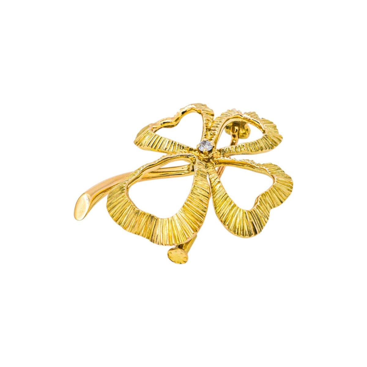 Broche Épingle en or jaune et diamant - Castafiore
