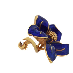 Broche Épingle en or jaune et émail - Castafiore