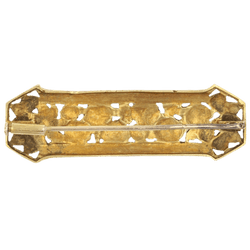 Broche Épingle en or jaune et émail - Castafiore