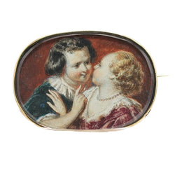 Broche Épingle en or jaune et nacre - Castafiore