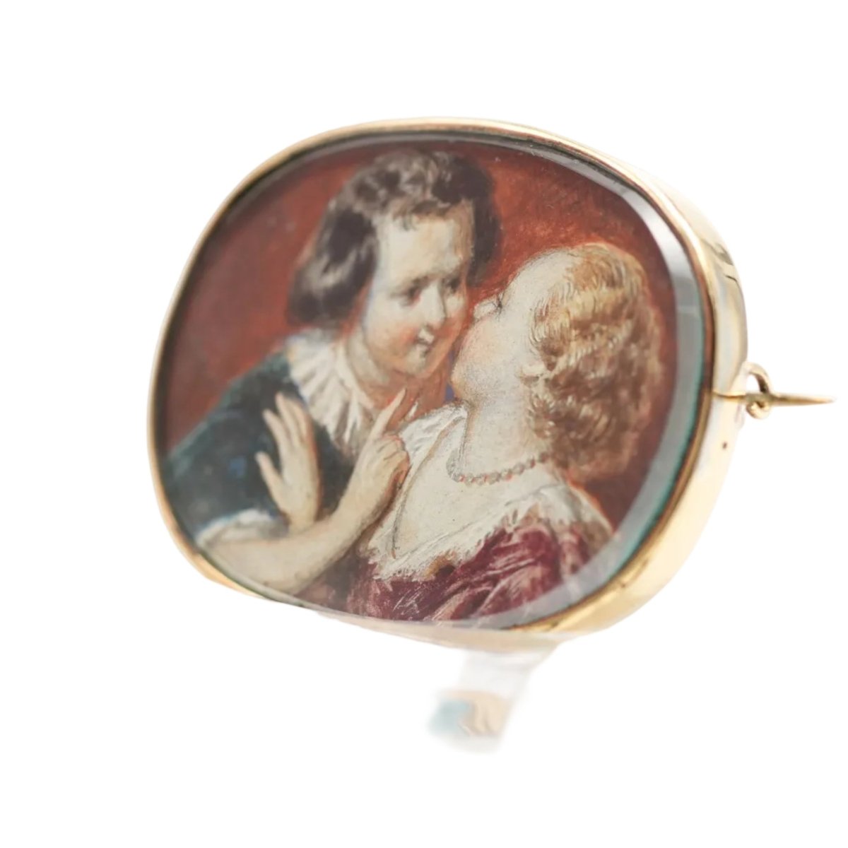 Broche Épingle en or jaune et nacre - Castafiore