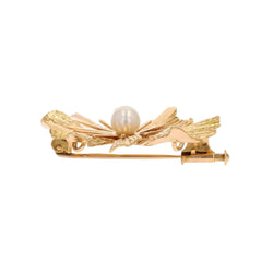 Broche Épingle en or jaune et perle - Castafiore