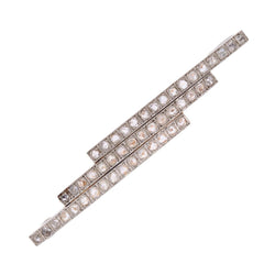 Broche Épingle en or jaune, platine et diamants - Castafiore