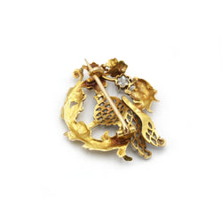 Broche Épingle en or, platine et diamants - Castafiore