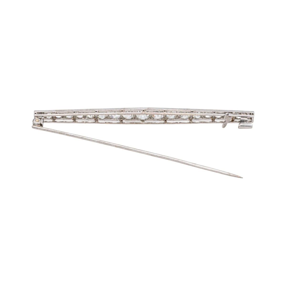 Broche Épingle en platine et diamants - Castafiore