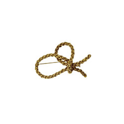 Broche Épingle "Noeud" en or jaune - Castafiore