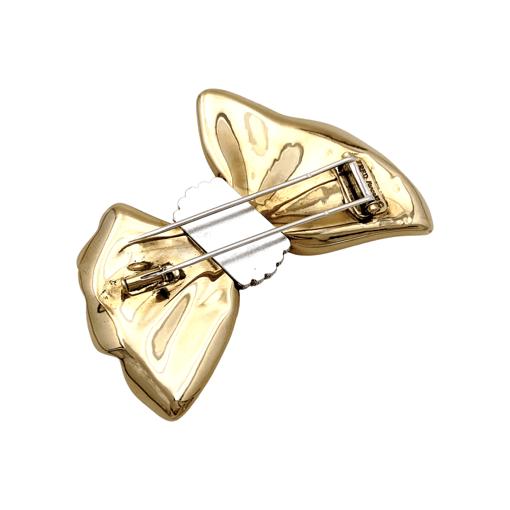 Broche FRED en or jaune et acier - Castafiore