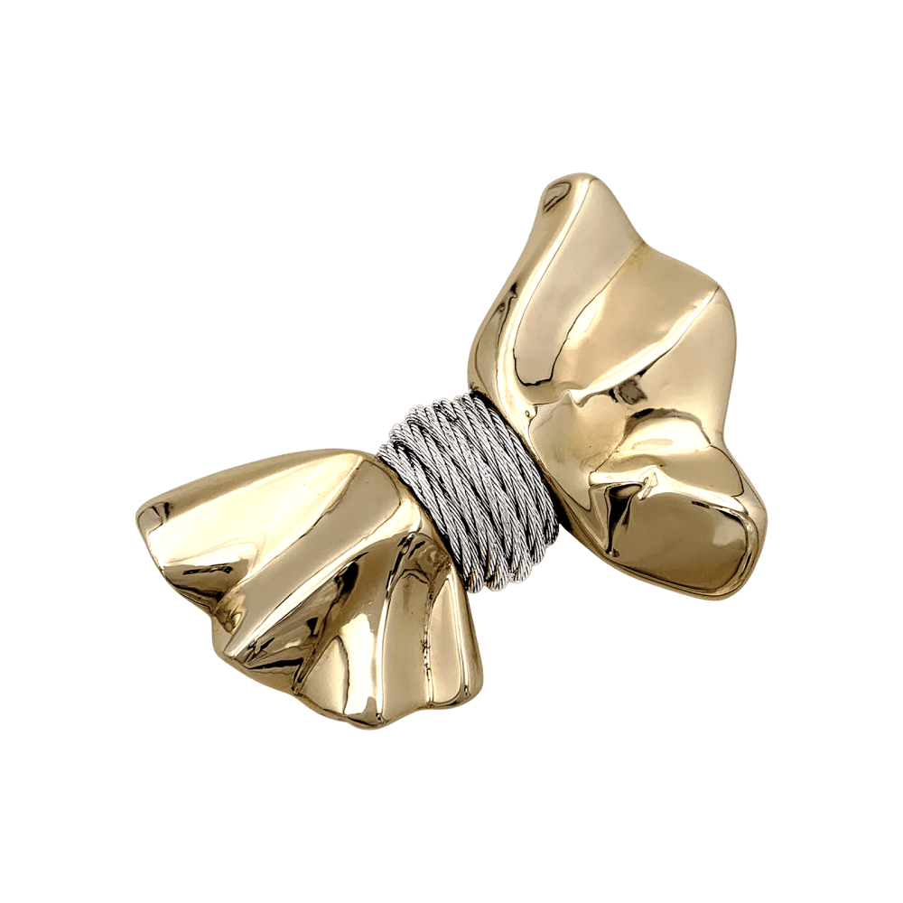 Broche FRED en or jaune et acier - Castafiore